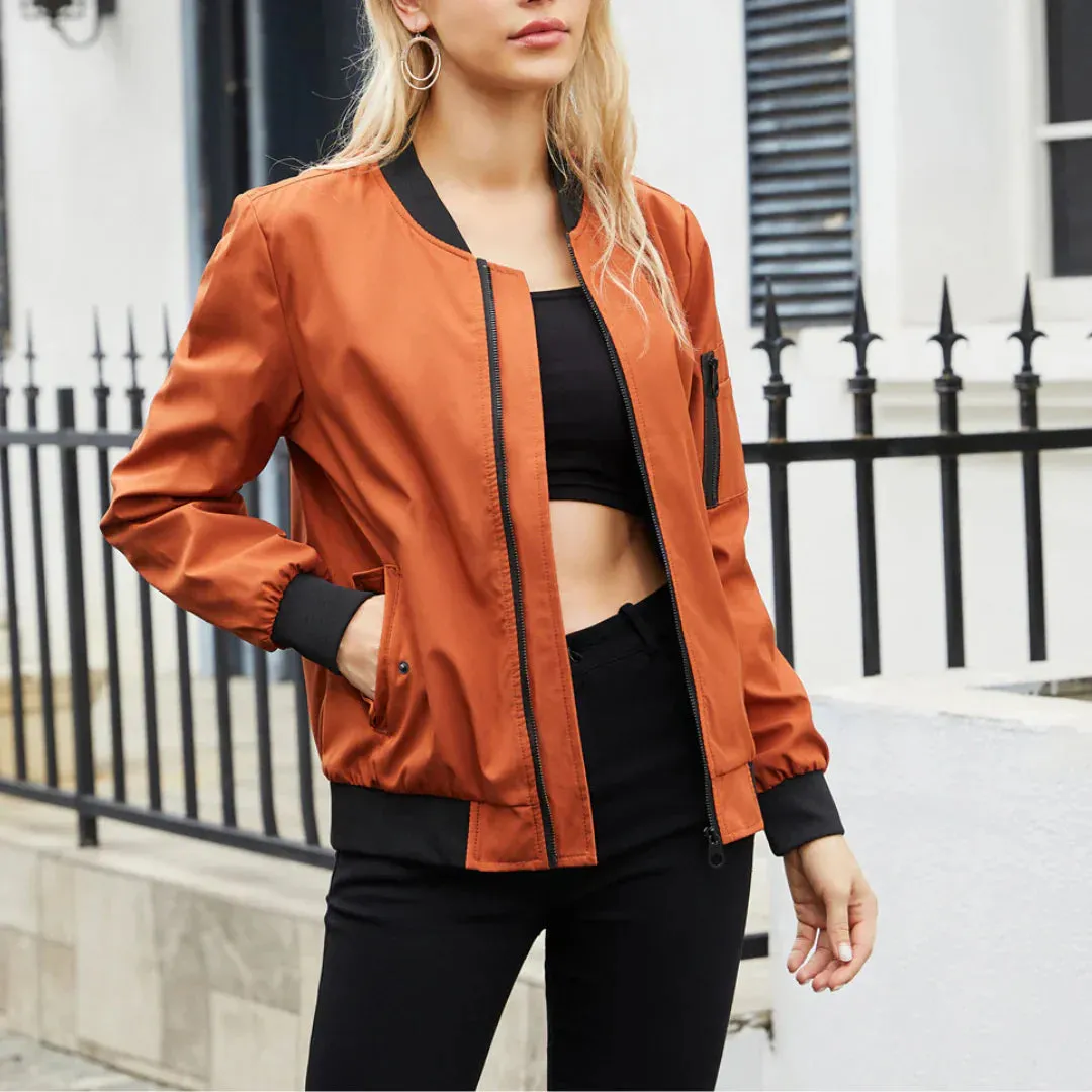 Heidi-Mode | Jacket Lässige Bomberjacke Für Frauen