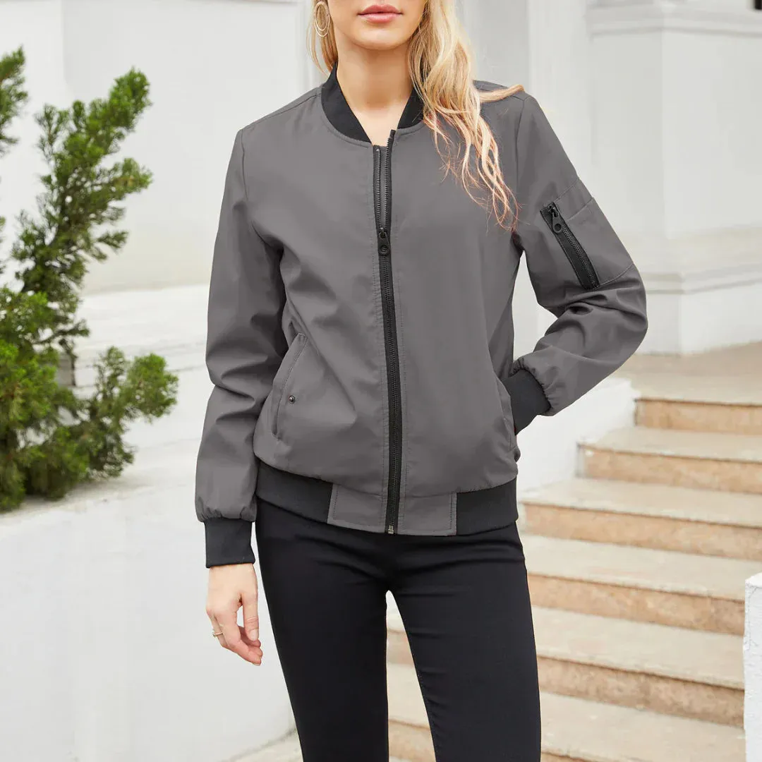 Heidi-Mode | Jacket Lässige Bomberjacke Für Frauen