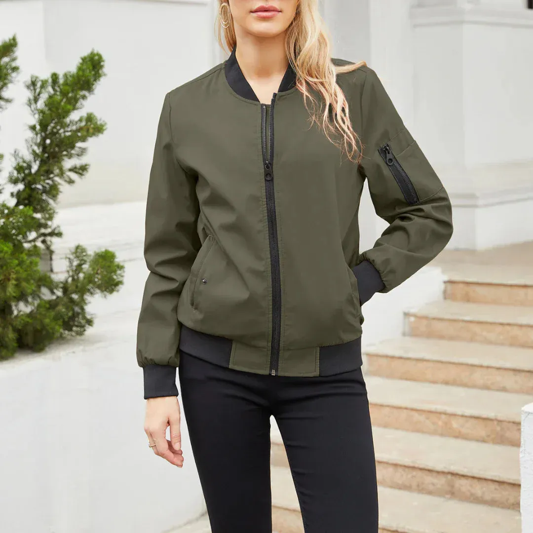 Heidi-Mode | Jacket Lässige Bomberjacke Für Frauen