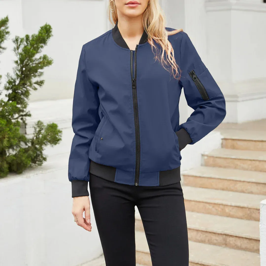 Heidi-Mode | Jacket Lässige Bomberjacke Für Frauen
