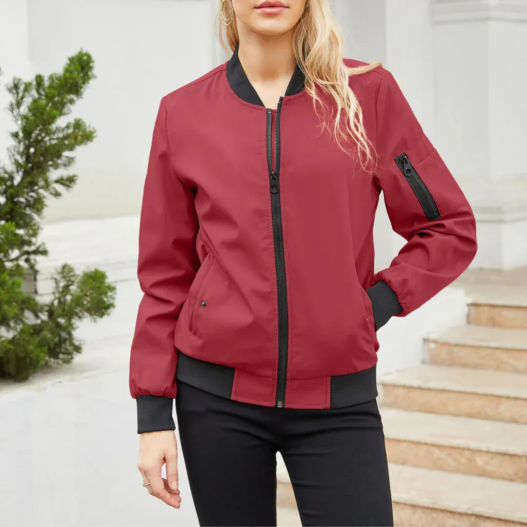Heidi-Mode | Jacket Lässige Bomberjacke Für Frauen
