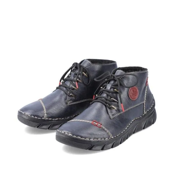 Rieker Schnürschuh blau S24 55002-14