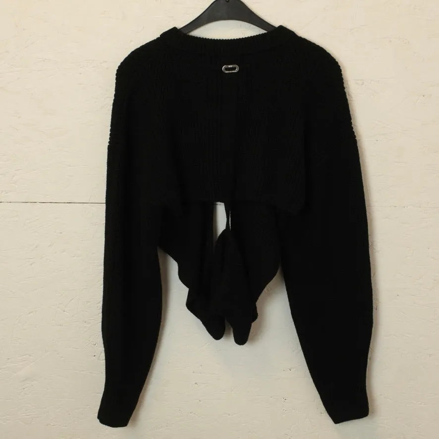 Second Hand DIESEL Pullover mit Wolle Gr. S schwarz uni Strick (*)